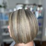 Mid-Length Bob With Highlights From The Side