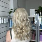 Long Light Blonde Hair With Waves