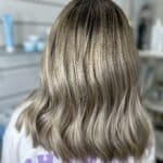 Grey/Blonde Mid Length Hair