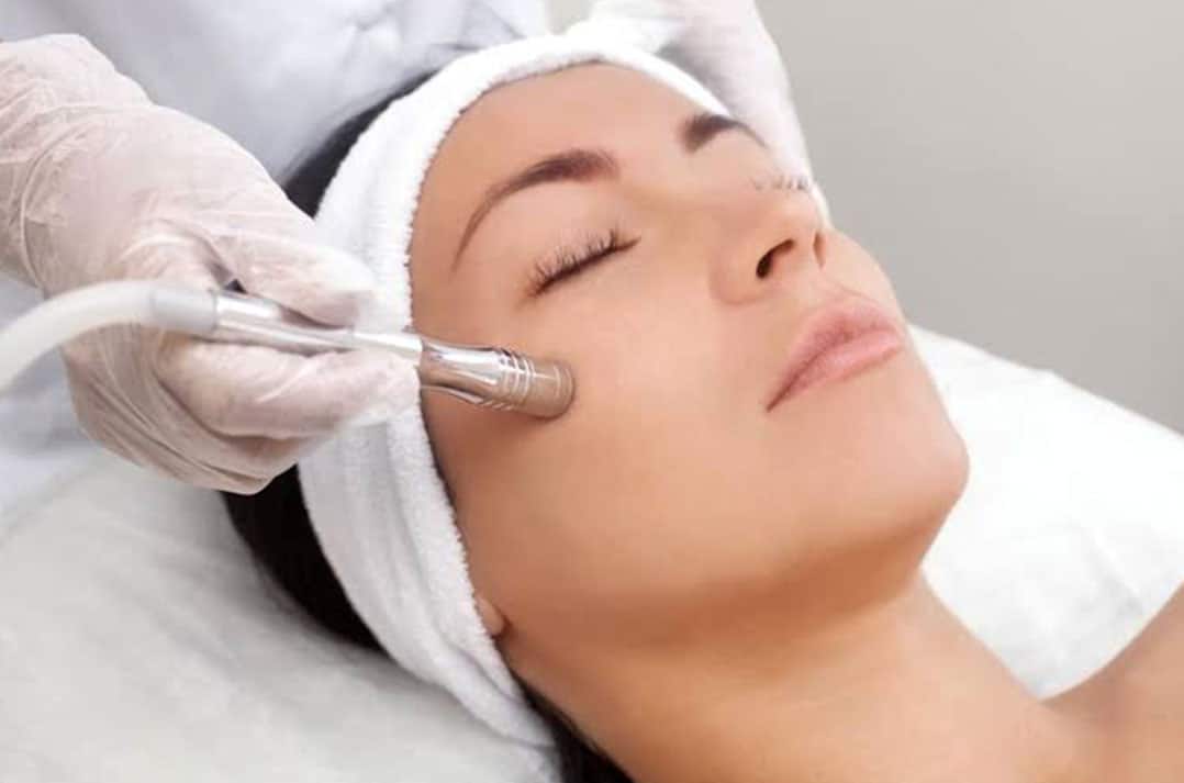 Woman Undergoing Microdermabrasion — Strut Hair & Beauty in Maroochydore, QLD
