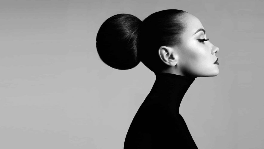 Clean Hair Style in Black and White — Hair Services in Maroochydore, QLD