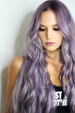 silver purple hair trend 2021